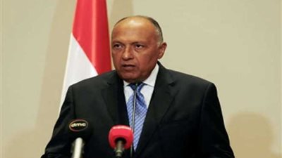 سامح شكري: استخدام السلاح في ليبيا يجب أن يكون حكرًا على الجيش والشرطة