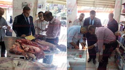 الرقابة الإدارية .. تشميع ثلاجات مجمع استهلاكي وإعدام ٨٦ كيلو لحوم بالإباجية