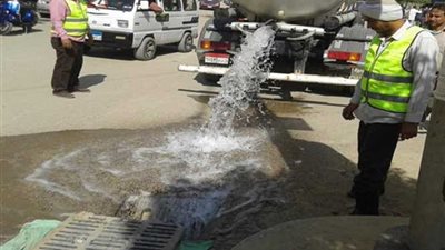 بالصور.. الخانكة تستعد لمواجهة فصل الشتاء بـ 110 بلاعات