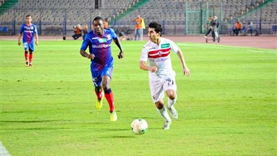 الزمالك يتقدم على بتروجت بثنائية في الشوط الأول
