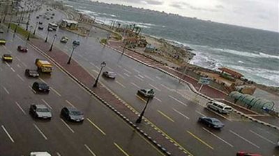 أمطار بالإسكندرية واستمرار حركة الملاحة