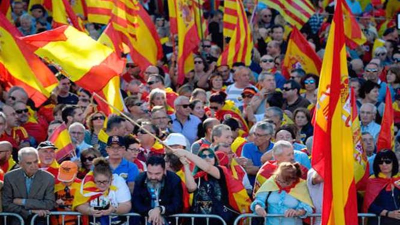 مظاهرة حاشدة في برشلونة