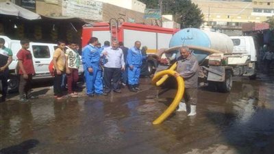 بالصور.. شبين القناطر تنجح في التعامل مع كوارث الشتاء