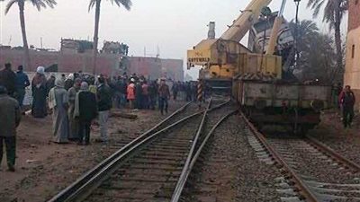 توقف حركة قطارات الصعيد المتجهة للقاهرة بسبب أعمال رفع آثار حادث الواسطى