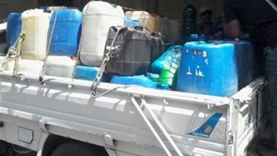 ضبط سيارة بداخلها منظفات مجهولة المصدر بملوي