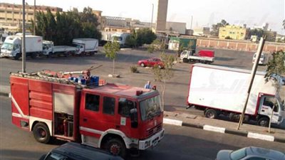 بالصور ....الحماية المدنية تسيطر علي حريق بمطعم غير مرخص بالمطار