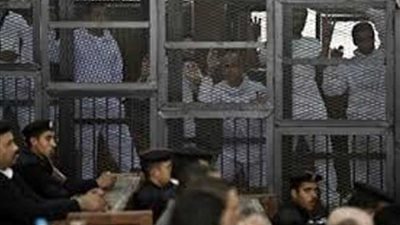 مد أجل الحكم على المتهمين بحرق نقطة شرطة المنيب لـ٢٣ ديسمبر