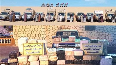 بالصور.. القوات المسلحة تضبط 30 ألف قاروصة سجائر مسرطنة و2 مليون قرص مخدر