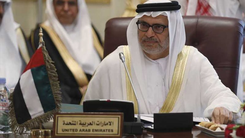 قرقاش: لن نقف مكتوفي