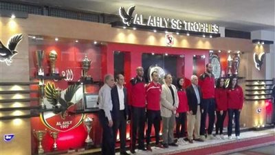 بالصور.. الأهلي يفتتح دولاب البطولات بعد تطويره