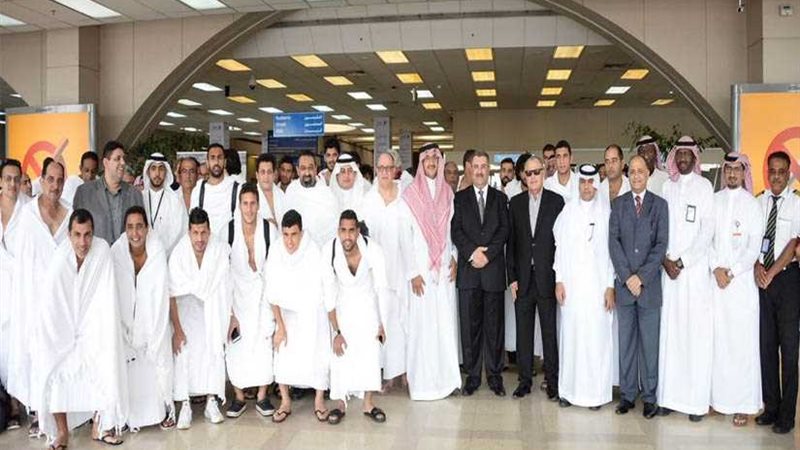 وصول منتخب الفراعنة