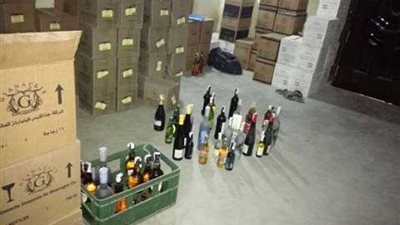 القبض على مهندس زراعي بحوزته 1290 زجاجة خمور بالمنيا