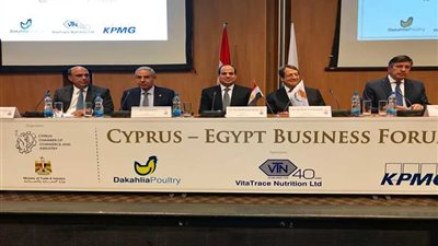 الرئيس السيسي يشهد افتتاح منتدى الأعمال المصري القبرصي ويلقي كلمة بهذه المناسبة