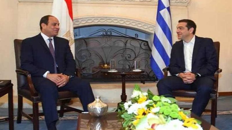 الرئيس السيسي وتسيبراس: