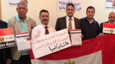 الجالية المصرية توقع استمارات 
