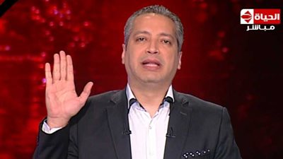 ​ تامر أمين يردد قسما على الهواء «الله.. الوطن.. النصر»