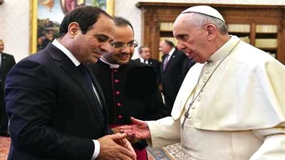 البابا فرنسيس يعرب عن تضامنه مع المصريين في مواجهة الإرهاب