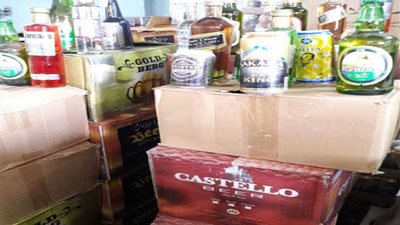 ضبط 4478 زجاجة بيرة وخمور مغشوشة ومنتهية الصلاحية بدمنهور