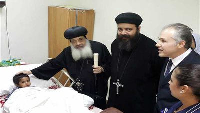 وفد بابوي يزور مصابي الروضة