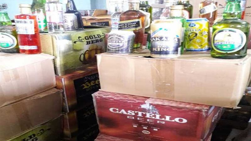 ضبط 4478 زجاجة بيرة