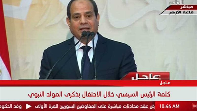 ​السيسي لمرتكبي حادث