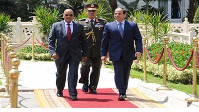 الرئيس السيسي يناقش عددًا من القضايا الإفريقية مع رئيس جنوب إفريقيا