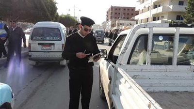 ضبط 2160 مخالفة مرورية وتنفيذ 1500 حكم قضائي في حملة أمنية بالمنيا