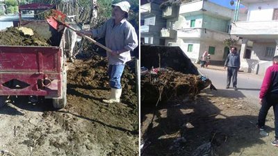 بالصور..حملة مكبرة لرفع تراكمات القمامة بدمنهور