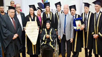 أكاديمية الفنون تمنح مديحة يسري الدكتوراه الفخرية (صور)