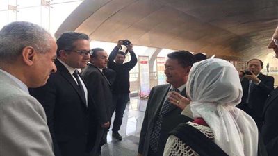وفد صيني يزور متحف الحضارة 