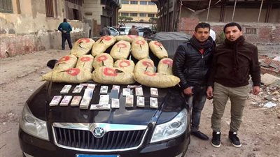 السجن المشدد 10 سنوات لعاطلين بعد ضبطهما بـ45 كيلو بانجو