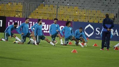 المصري يؤدي مرانه الأخير قبل مواجهة الداخلية بالدوري