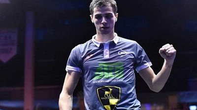 علي فرج يتأهل لربع نهائي بطولة العالم للإسكواش