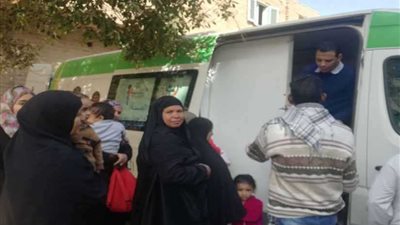 علاج 1500 مواطنا بالمجان وتوزيع 3 أطنان لحوم في قوافل 