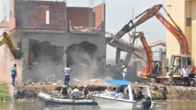 إزالة 15 حالة تعدٍ على نهر النيل بالبحيرة