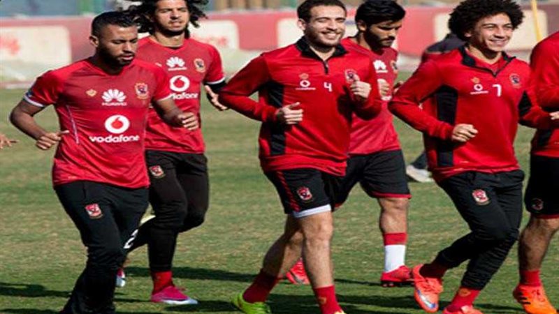 مران قوي للاعبي الأهلي