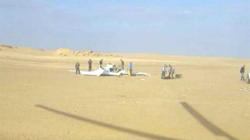 سقوط طائرة تدريب