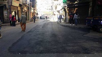 القاهرة تبدأ رصف شوارع منطقة 