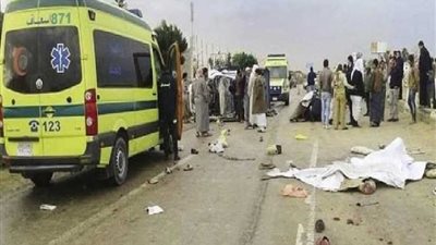 الصحة : وفاة مواطن وإصابة 28 آخرين فى حادثى سير بكفر الشيخ والفيوم