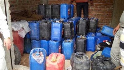 إحباط تهريب 3 آلاف لتر وقود للسوق السوداء في بني سويف