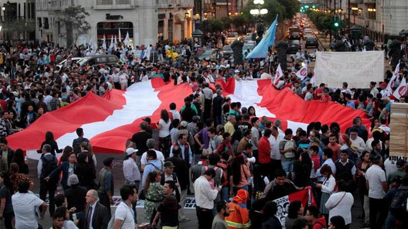 مظاهرات في بيرو احتجاجًا