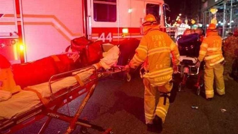 ضحايا في حريق هائل