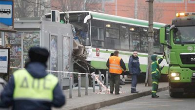 حافلة تقتحم محطة للحافلات في موسكو وإصابة ثلاثة