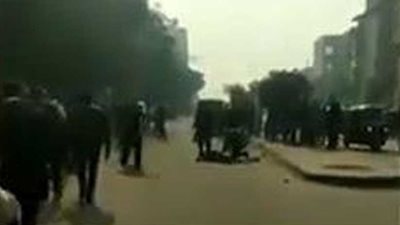 انتداب المعمل الجنائي لمعاينة موقع اقتحام كنيسة مارمينا