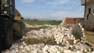 إزالة 52 حالة تعدٍ على الأراضى الزراعية وأملاك الدولة بالبحيرة 