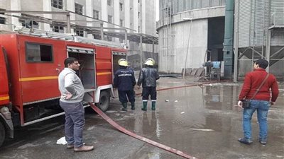 خسائر حريق صومعة وسط الدلتا 25 مليون جنيه