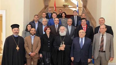 زيارة مدير مكتبة الإسكندرية لبطريركية الروم الأرثوذكس