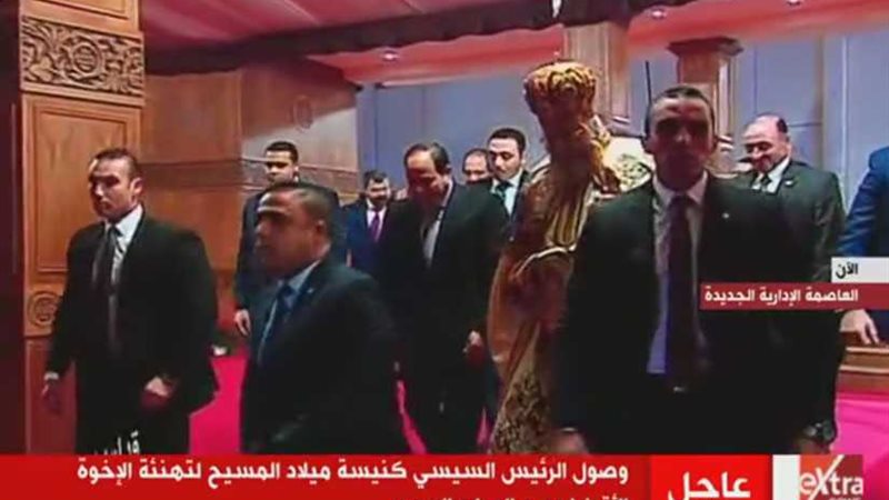 لحظة وصول الرئيس