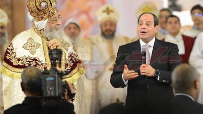 البابا تواضروس: أشكر الرئيس السيسي على حضوره صلوات عيد الميلاد بكاتدرائية العاصمة الإدارية