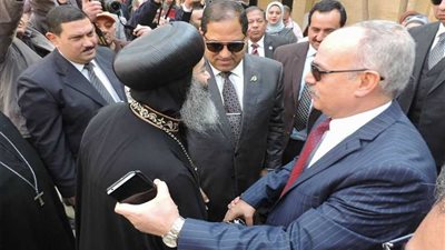 مساعد وزير الداخلية بوسط الدلتا يهنئ الأنبا بولا أسقف طنطا